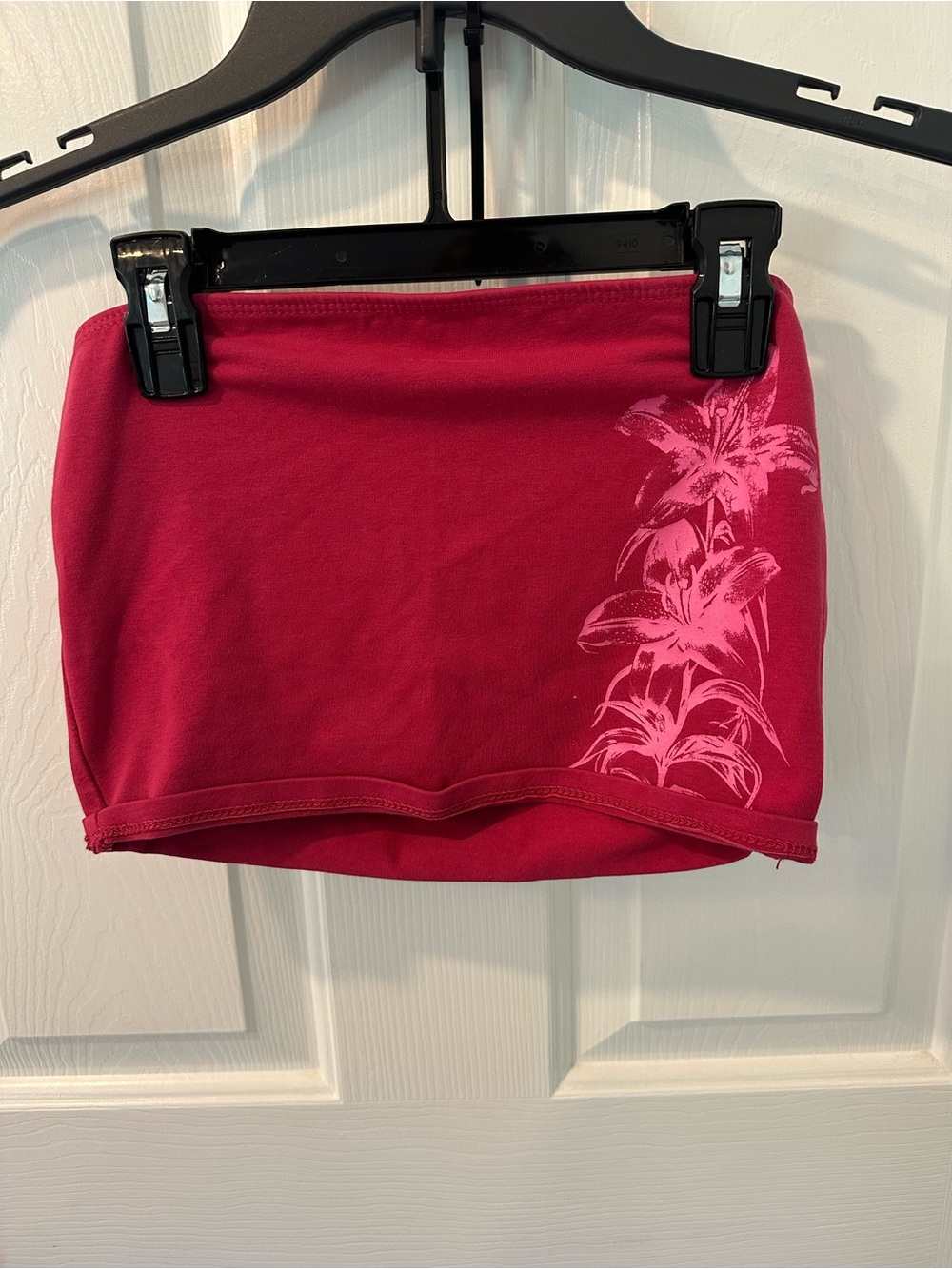 Women’s Pink Floral Tube Crop Top
